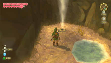 Zelda Skyward Sword HD - Eldin Volcano Air Geyser