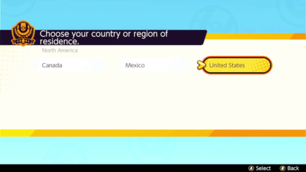 Pokemon UNITE - Region Select Screen