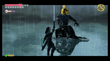 Zelda Skyward Sword - Throw lightning at Demise