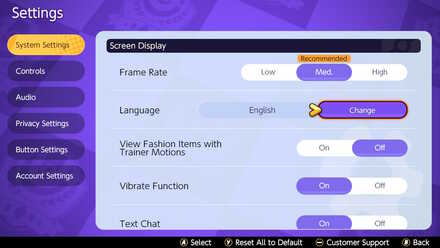 Pokemon UNITE - How to Change Language - Select Change Language