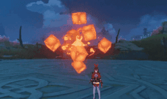 Genshin - Pyro Hypostasis Flame Punch