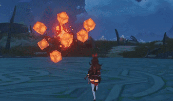 Genshin - Pyro Hypostasis Eruption Attack