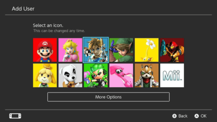 Pokemon UNITE - How to Create a New User in Nintendo Switch - Select Icon