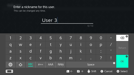 Pokemon UNITE - How to Create a New User in Nintendo Switch - Enter User Nickname