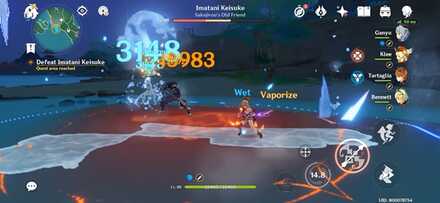 Genshin Impact - Together Under the Fireworks - Defeat Imatani Keisuke