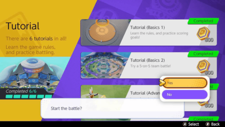 Pokemon UNITE - How to Play Tutorials in Nintendo Switch - Start Tutorial