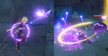 Genshin - Collect Electro Particles or Defeat Enemies