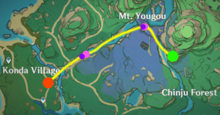 Genshin - Bolt Blitz Challenge 1 Route