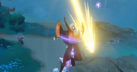 Genshin - Plunge Attack in Challenge 3