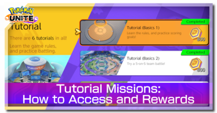 Pokemon UNITE - Tutorial Missions: How to Access and Rewards Banner