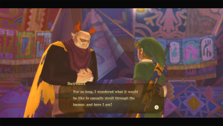 Zelda Skyward Sword HD - Find Batreaux at the Bazaar