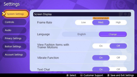 Pokemon UNITE - How to Reduce Lag - Select System Settings (Display Screen)