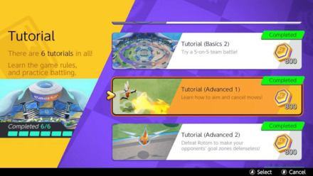 Pokemon UNITE - How to Play Tutorials in Nintendo Switch - Choose Tutorial (Advance 1)