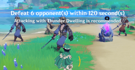 Genshin - Defeat all Enemies in Lightning Round