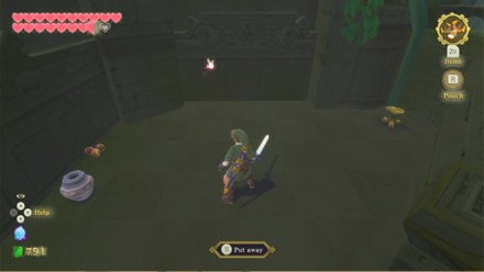 Zelda Skyward Sword HD - Sealed Grounds Fairy Overworld Location