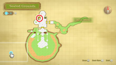 Zelda Skyward Sword HD - Sealed Grounds Fairy Map Location