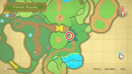 Zelda Skyward Sword HD - Faron Woods Fairy Map Location