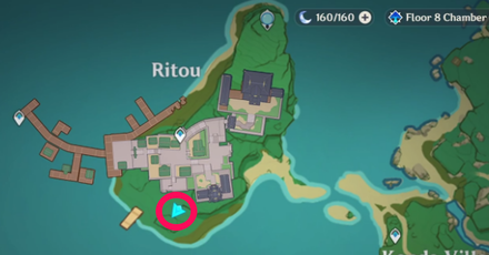 Genshin - Ritou Secret Passage Location