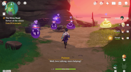 Genshin - Defeat Electro Slimes