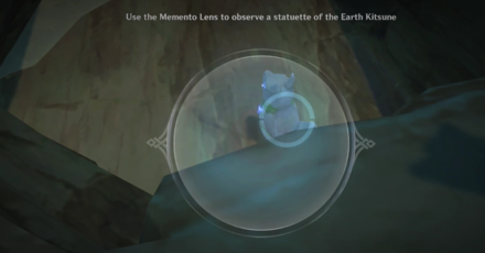 Genshin - Scan the Earth Kitsune to Open the Tunnel