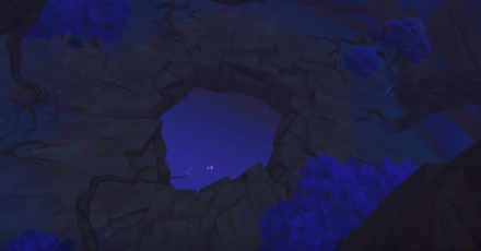 Genshin - 3 - The Large Hole in Mt. Yougou that you need to jump in