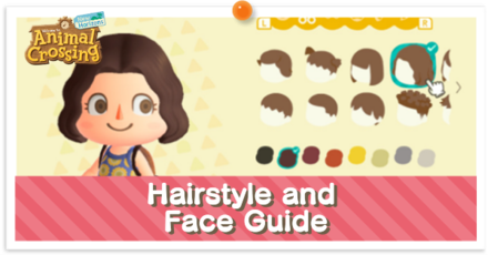 ACNH - Hairstyle and Face Guide | List of All Character Customization Options