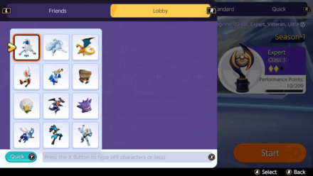 Pokemon UNITE - What Player can do in Chat - Stickers