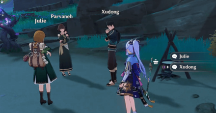 Genshin - The Gourmet Supremos The Seashore Strider - Give the captured crab to Xudong