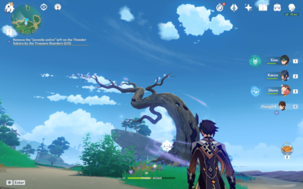 Genshin Impact - Thunder Sakura - Lightning Off