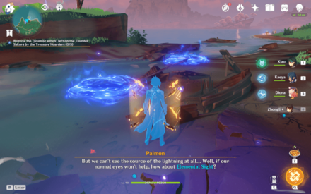 Genshin Impact - Thunder Sakura - Elemental Sight