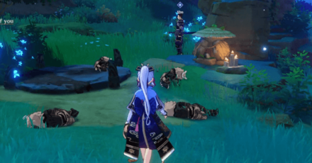 Genshin - The Gourmet Supremos On the Road - Talk to the People in front of you