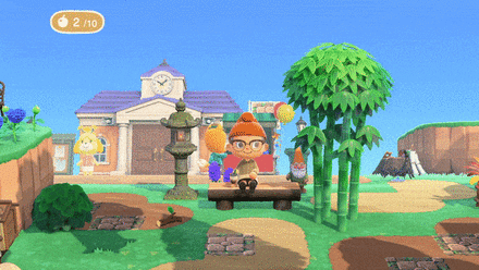 ACNH - Summer Update 2021 - Player Drinking Boba Milk Tea