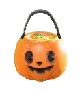 ACNH - spooky treats basket orange