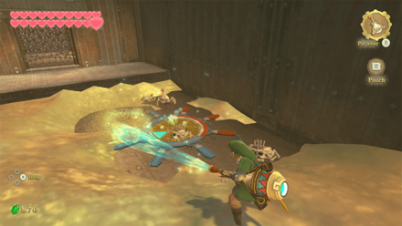 Zelda Skyward Sword HD - Sandship Lock Combo Order is the number of handles