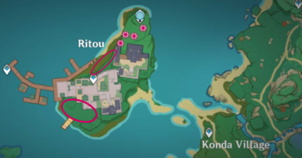 Genshin - Maple Wood Location - Ritou