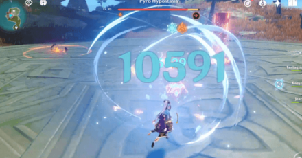 Genshin - Pyro Hypostasis - Use Strongest Attacks