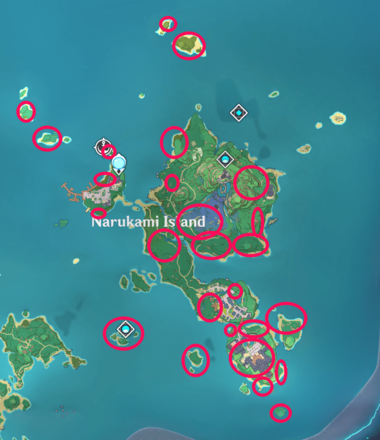 Inazuma - Narukami Island Otogi Wood Locations