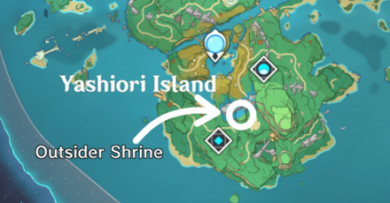 Genshin - Location of the Outsider Shrine