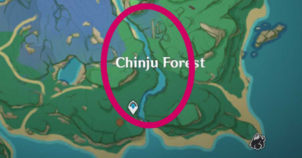 Genshin - Aralia Wood Location Chinju Forest
