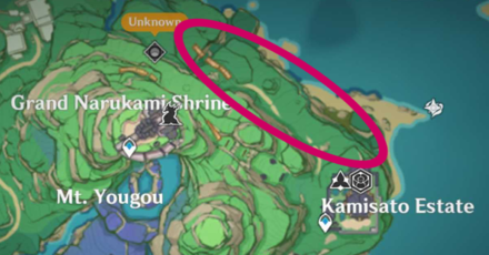 Genshin - Aralia Wood Location - Kamisato Estate