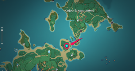 Genshin Impact - Sakura Arborism - Miyuki Location Map