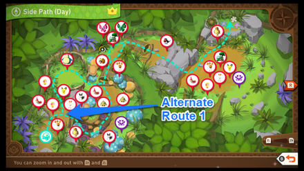 Complete Side Path Day Map Crown - Alternate Route 1