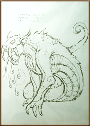 Cursed Tatzelwurm Bestiary Entry
