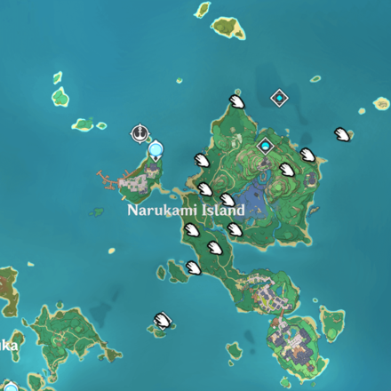 Inazuma - Narukami Island Electro Seelie Locations