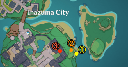 Genshin - Temaria Game - Inazuma City Locations