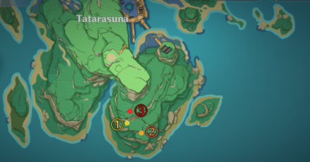 Genshin - Lower Tatarasuna Temari Locations