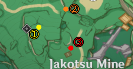 Genshin Impact - Temaria Game - Jakotsu Mine Locations