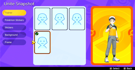 Pokemon UNITE - Trainer Card Snapshot Expression