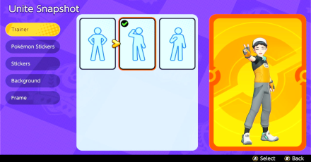 Pokemon UNITE - Trainer Card  Snapshot Pose 2