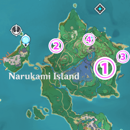 Inazuma - Narukami Island Bake-Danuki Locations